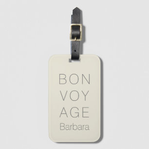 MODERNE BON VOYAGE TRAVELER VANILLA CREAM GEPÄCKANHÄNGER