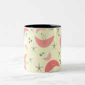 Moderne Boomerangs aus dem Mittelalter Zweifarbige Tasse (Mittel)