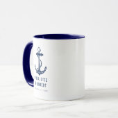 Moderne Bootsanker-Strand-Hochzeitsgeschenke Tasse (Vorderseite Links)
