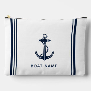 Moderne Bootsanker und Name - nautisches Accessoir Zubehörtasche