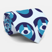 Moderne böse Augenmuster-Krawatte - Stilftiges Naz Krawatte (Gerollt)