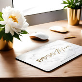 Moderne Boss-Mama Stilvoller Graumarmor Mousepad