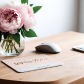 Moderne Boss-Mama Stilvolles Rosa, Gold und Marmor Mousepad