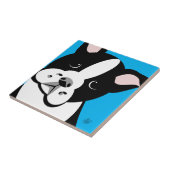 Moderne Boston Terrier Lover Art Tiles Fliese (Seite)