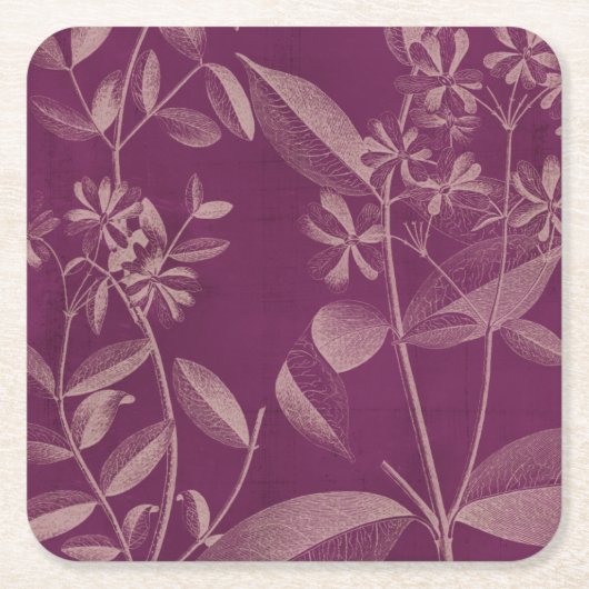 Moderne Botanik III Rechteckiger Pappuntersetzer (Vorderseite)