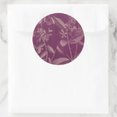 Moderne Botanik III Runder Aufkleber (Tasche)