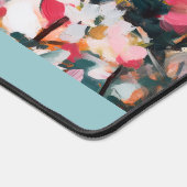 Moderne botanische Abstrakte Kunst Personalisiert Schreibtischunterlage (Ecke)