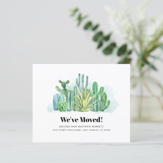 Moderne botanische Adressenänderung (Stehend Vorderseite)