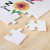 Moderne botanische Alphabet-Pflanze Puzzle (Seite)