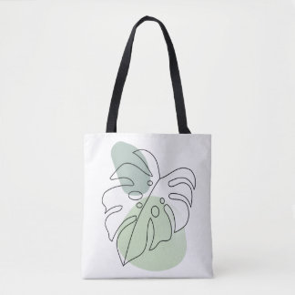 Moderne botanische Ästhetik Tasche