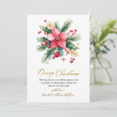 Moderne botanische Berries Weihnachten im Foto (Stehend Vorderseite)