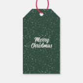 Moderne botanische Bezeichnung Wasserfarbschrift W Geschenkanhänger (Rückseite)