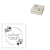 Moderne botanische Blätter Gummistempel (Stempel)