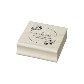 Moderne botanische Blätter Gummistempel (Stempel)