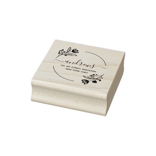 Moderne botanische Blätter Gummistempel (Stempel)