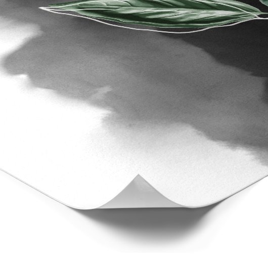 Moderne botanische Blätter Mauer Kunst, Dichtung u Poster (Ecke)