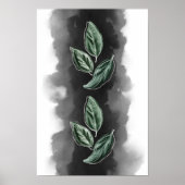 Moderne botanische Blätter Mauer Kunst, Dichtung u Poster (Vorne)