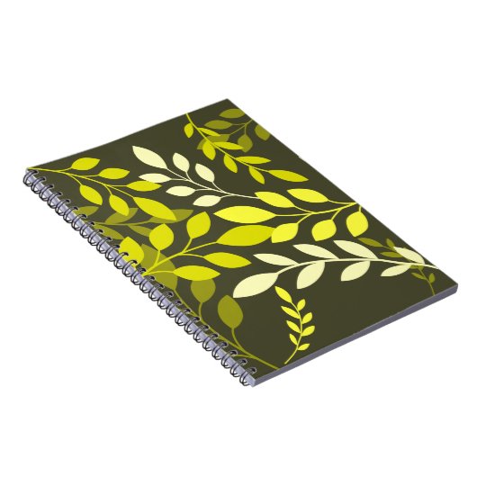 Moderne botanische Blätter Notizblock (Rechte Seite)