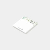Moderne botanische Blätter Post-it Klebezettel (angewinkelt)