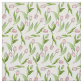 Moderne botanische Blume Pink Tulip Stoff (Muster)