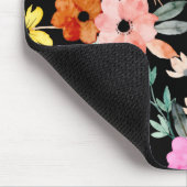 Moderne botanische Blume Wasserfarbe Blumenmouse Mousepad (Ecke)