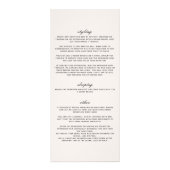 Moderne botanische Blush & Black Hair Stilpflege Werbekarte (Hinten)