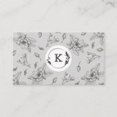 Moderne botanische braune Visitenkarte (Vorderseite)