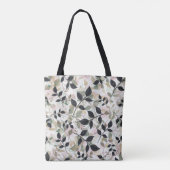 Moderne botanische Ebenen von Blätter Tasche (Rückseite)