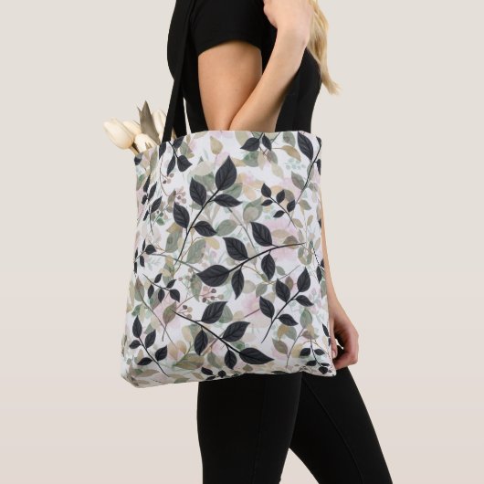 Moderne botanische Ebenen von Blätter Tasche (Von Nahem)