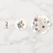 Moderne botanische Flora Confetti Konfetti (Rückseiten)