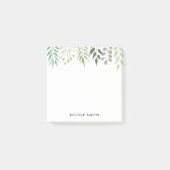 Moderne botanische Foliage Post-it Klebezettel (Vorderseite)