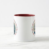 Moderne botanische Foto-Weihnachten Tasse (Zentrum)