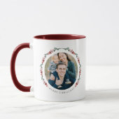 Moderne botanische Foto-Weihnachten Tasse (Links)