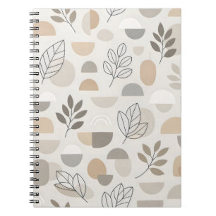 Moderne Botanische Geometrie Notizblock