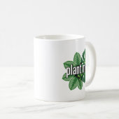 Moderne botanische Grafikdesign Kaffeetasse (VorderseiteRechts)