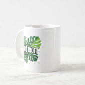 Moderne botanische Grafikdesign Kaffeetasse (Vorderseite Links)