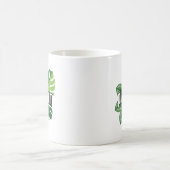 Moderne botanische Grafikdesign Kaffeetasse (Mittel)