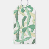 Moderne botanische Grüne Hochzeit Vielen Dank Geschenkanhänger (Rückseite)