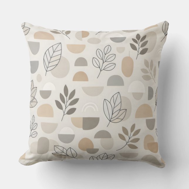 Moderne botanische Harmonie Kissen (Vorderseite)