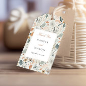 Moderne botanische Hochzeit des Mittelalters Geschenkanhänger