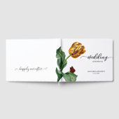 Moderne Botanische Hochzeit Gästebuch (Voll)