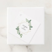 Moderne botanische Hochzeit Geschenkanhänger (Beispiel)