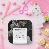 Moderne Botanische Hochzeit mit floraler Elegant Pappteller (Party)