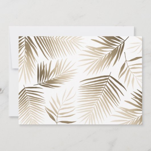 Moderne botanische Hochzeit Save The Date (Rückseite)