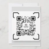 Moderne botanische Hochzeitsfeier | Einladung (Rückseite)