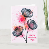 Moderne botanische Illustration Karte (Vorderseite)