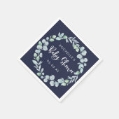 Moderne botanische Kleider Kinderdusche Napkin Serviette (Ecke)