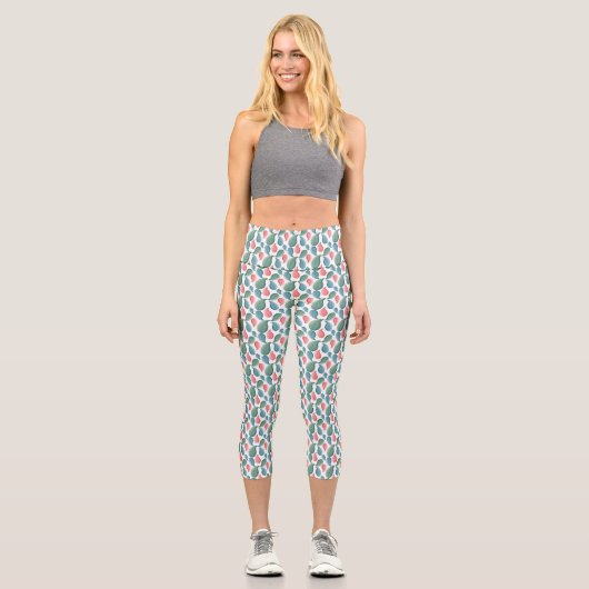 Moderne botanische Kunst Capri Leggings (Vorderseite)