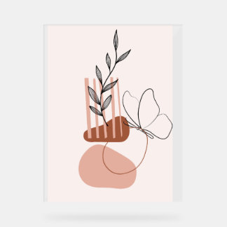Moderne Botanische Kunst Druck, Acrylschild