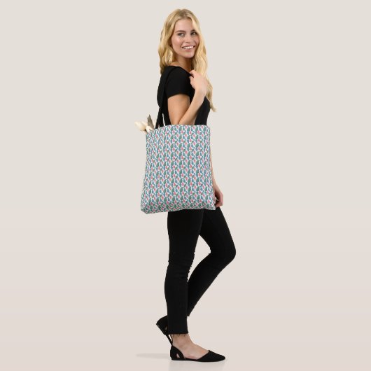 Moderne botanische Kunst Tasche (Am Model)